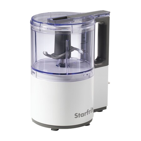 Starfrit 4-Cup 3-Speed Oscillating Food Processor, White 024227-003-0000